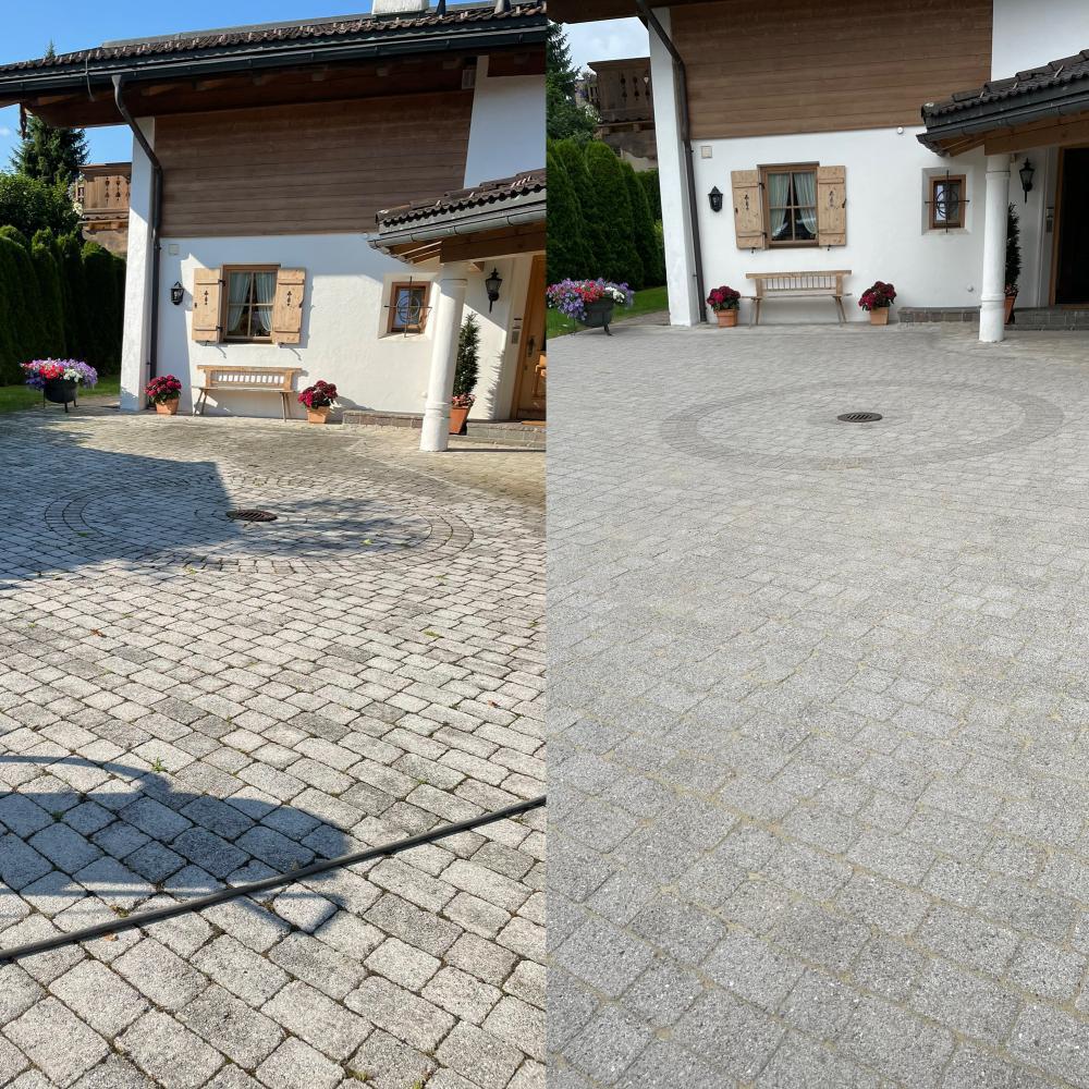 Pflasterreinigung – Vorher